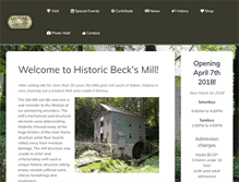 Tablet Screenshot of becksmill.org